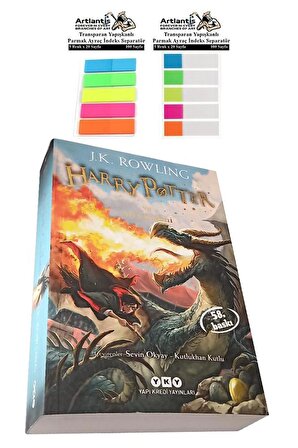 Harry Potter 4 Ateş Kadehi 660 Sayfa 1 Adet Transparan Kitap Ayraç 2 Paket Hary Poter ve Ateş Kadehi