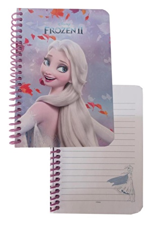 Not Defteri Frozen Elsa 11x15 cm 1 Adet 80 Yaprak Çizgili Lisanslı Frozen Öğrenci Not Defter