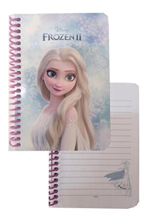 Not Defteri Frozen Elsa 11x15 cm 1 Adet 80 Yaprak Çizgili Lisanslı Frozen Öğrenci Not Defter