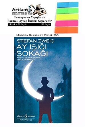 Ay Işığı Sokağı Stefan Zweig 74 Sayfa Karton Kapak 1 Adet Fosforlu Transparan Kitap Ayraç 1 Paket