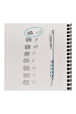 Kalem Ucu Ultra Esnek 0.7mm 2B Siyah 120'li Mavi 1 Adet 0,7 Uç 120li Tüp Esnek Yumuşak Yazım 0.7x60mm