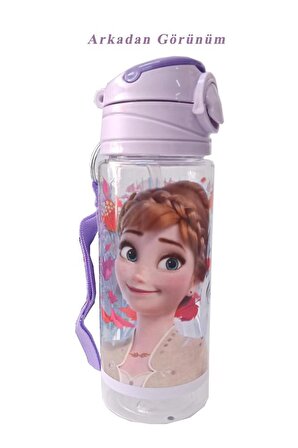 Kız Çocuk Frozen Matara 500 ml 1 Adet Lisanslı Elsa Karlar Ülkesi Suluk Okul Matarası Öğrenci Suluğu