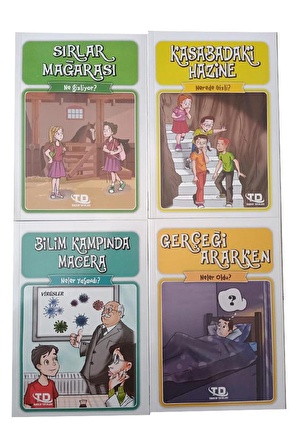 Macera Gezginleri 1 Paket 8 Kitap 3 ve 4 Sınıf Okuma Kitabı 80 Sayfa Renkli Baskı Hikaye Kitap Seti