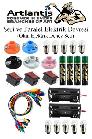 Seri ve Paralel Elektrik Devresi 1 Paket Basit Elektrik Devresi Deney Seti Okul İş Eğitimi Seti