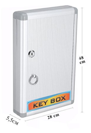 Kilitli Anahtar Kutusu 48 li 1 Paket Anahtar Dolabı Alüminyum Gövde Otel Otopark Apart Anahtarlık Dolap