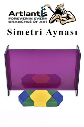 Simetri Aynası 1 Adet Ayna Yansıma Matematik Sınıf Ders Materyali