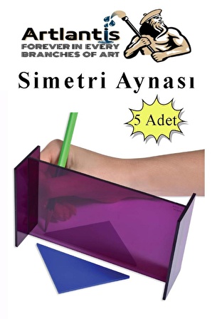 Simetri Aynası 5 Adet Ayna Yansıma Matematik Sınıf Ders Materyali