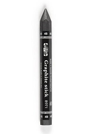 Jumbo Graphite Stick 4B 1 Adet Agaçsız Kalın Grafit Füzen Kömür Kalem Karakalem