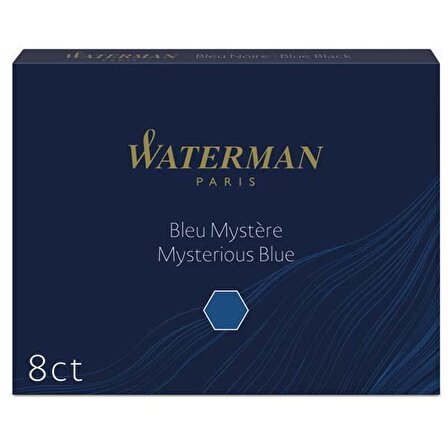 Waterman Dolma Kalem Kartuşu 8 Lİ Siyah/Mavi S0110910