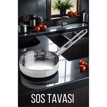 Çelik 20 cm Sos Tavası