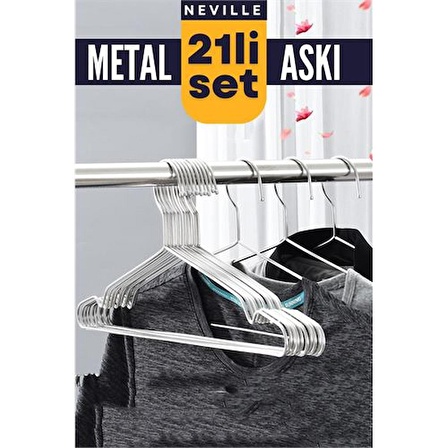 21 Adet Metal Askı Seti