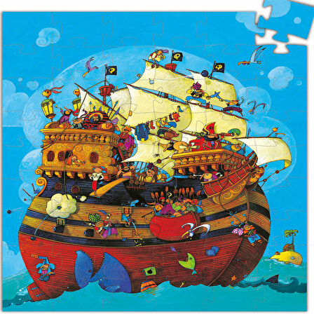 Djeco Barbarossa's Boat 5+ Yaş Büyük Boy Puzzle 54 Parça