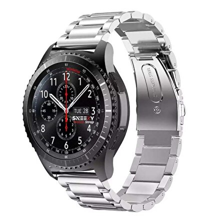 Huawei Watch GT3 Elite-Active 46mm-GT3 Pro-GT3 Se 22mm Uyumlu Ironweft Döküm Çelik Metal Kordon