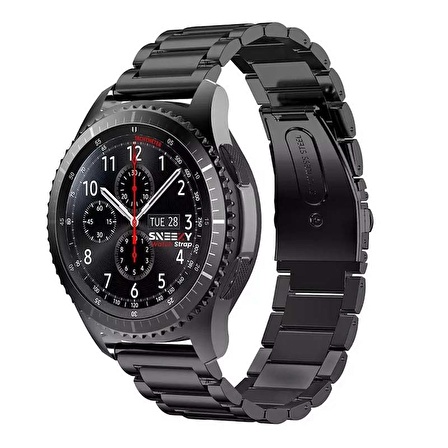 Huawei Watch GT3 Elite-Active 46mm-GT3 Pro-GT3 Se 22mm Uyumlu Ironweft Döküm Çelik Metal Kordon