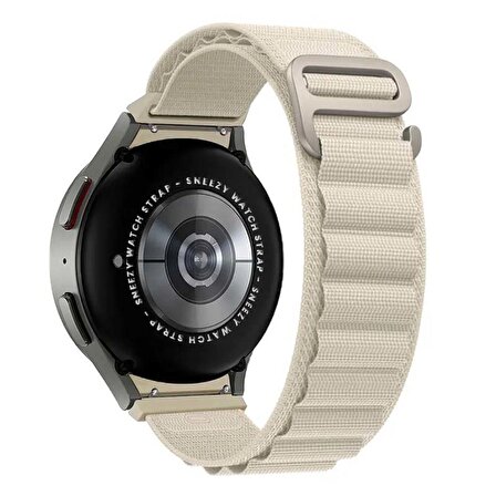 Samsung Galaxy Watch 6 40 43 44 47mm Uyumlu Kavisli Tasarım Frost Alpine Loop Kordon
