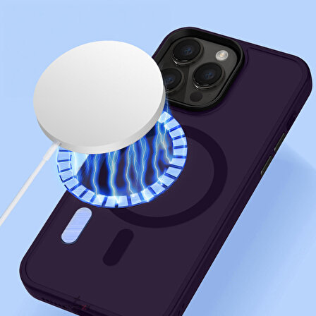 Sneezy İphone 13 İle Uyumlu Magnetic Matte Prism Kapak