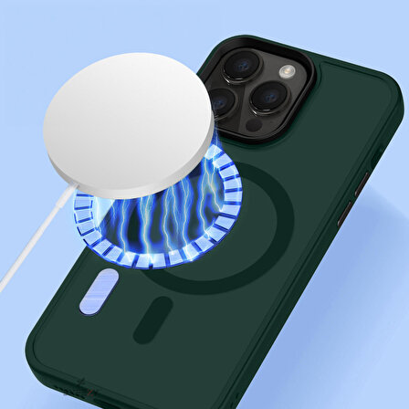 Sneezy İphone 11 İle Uyumlu Magnetic Matte Prism Kapak