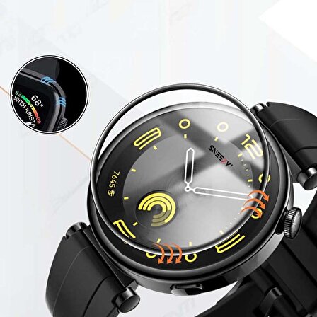 Sneezy Huawei Gt4 41mm İle Uyumlu Polymer Temperli Nano 0.5 mm Watch Ekran Koruyucu