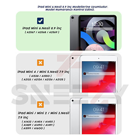 Apple iPad Mini 6.Nesil 8.3 İnç Kılıf ShockArmor Clear Köşe korumalı şeffaf tablet kılıfı