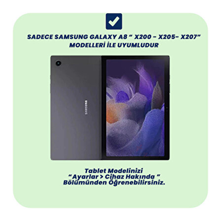 Samsung Tab A8 X200 10.5 İnç Uyumlu Kılıf Standlı Like Karakterli Silikon Çocuk Tablet Kılıfı