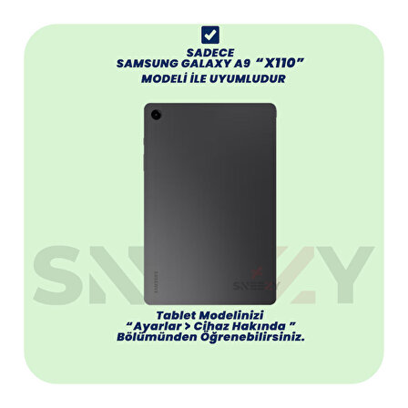 Samsung Galaxy Tab A9 X110 8.7 İnç Katlanabilir Kalemlikli Standlı Akıllı Kılıf