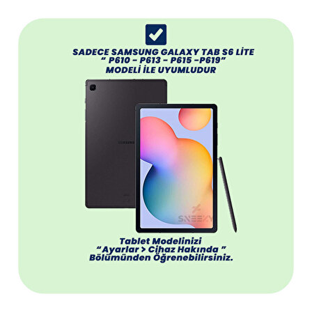 Samsung Tab S6 Lite P610 10.4 İnç Katlanabilir Kalemlikli Standlı Akıllı Kılıf