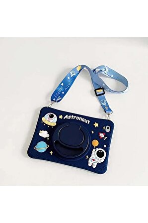 Samsung Tab A9 Plus X210 11 İnç Uyumlu AstroGuard Uzay Yolcusu Kids Çocuk Tablet Kılıfı