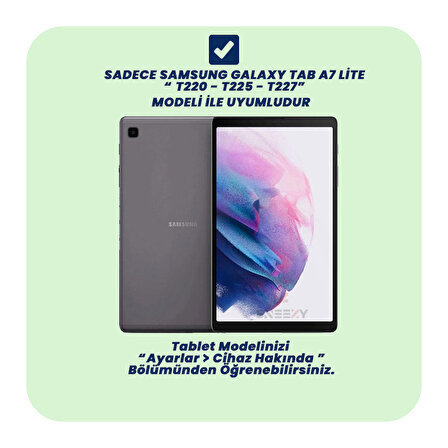Samsung Tab A7 Lite T220 8.7 İnç Jolly Döner Standlı Kids Çocuk Tablet Kılıfı