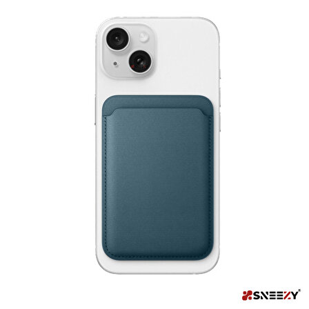 Sneezy İphone 12 Mini-12-12 Pro-12 Pro max Uyumlu Birinci Sınıf Magsafe Cüzdan Magsafe Deri Kartlık