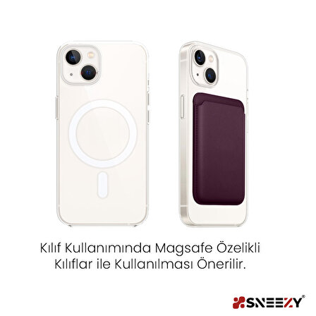 Sneezy İphone 13 Mini-13-13 Pro-13 Pro max Uyumlu Birinci Sınıf Magsafe Cüzdan Magsafe Deri Kartlık
