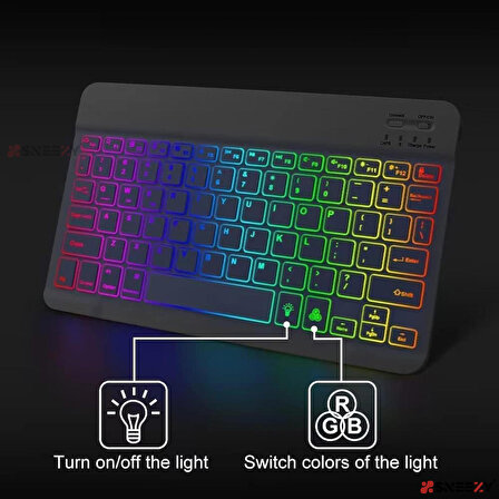 Honor Pad X9 RGB Işıklı Bluetooth & Wireless Türkçe Klavye Mouse Seti