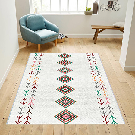 Dijital Baskı Yıkanabilir Kaymaz Taban Salon Halısı Ve Yolluk RVG1732