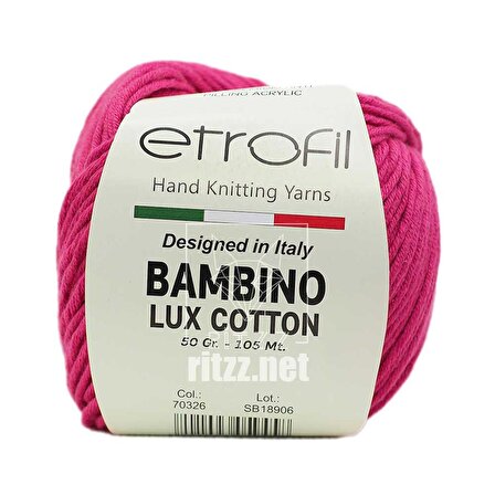 Etrofil Bambino Lux Cotton 70326 Pembe