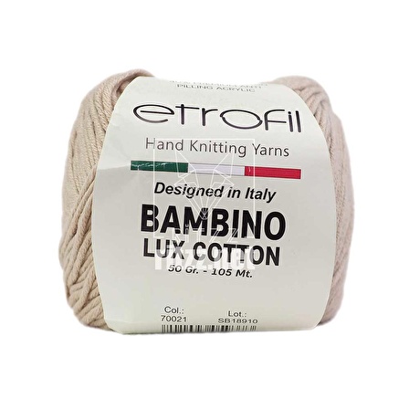 Etrofil Bambino Lux Cotton 70021 Koyu Bej