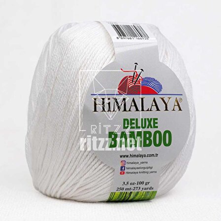 Himalaya Deluxe Bamboo 124-01 Beyaz