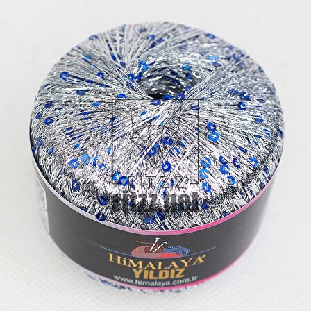 Himalaya Yıldız / Gümüş Simli Mavi Pullu / 58114