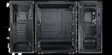 Vento VG10F 550 W 4 Fanlı Siyah ATX Bilgisayar Kasası