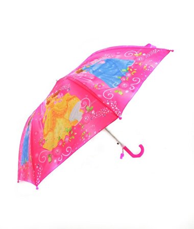 7 Moda Kız Çocuk Şemsiyesi, Yarı Otomatik Mekanizma Küçük Boy 43 Cm