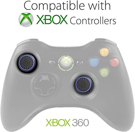 Analog Başlık Joystick için Ps5 | PS4 | PS3 | Xbox One | Xbox One S | Xbox 360 | Wii U Siyah-Mavi