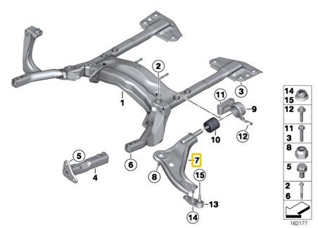 MİNİ COOPER ONE SALINCAK ROTİLİ OEM NO 31124048628-PART