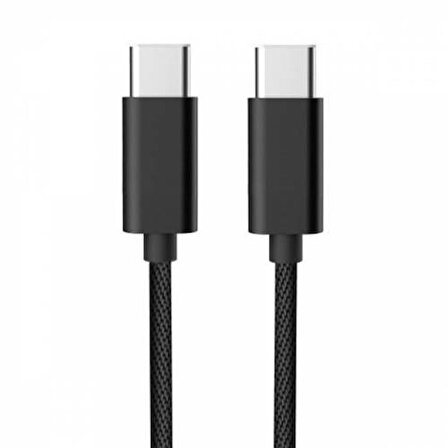 Polham USB Type C Giriş İçin 20 Cm Type C To Type C 60W Süper Hızlı Şarj ve Daha Kablosu,