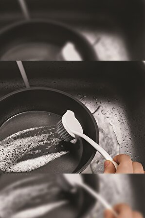Çok Amaçlı Silikon Bulaşık Yıkama & Lavabo Temizleme & Mutfak Tezgahı Temizleme Fırçası