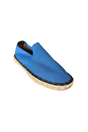 Unisex El Yapımı Triko Espadril MAVİ