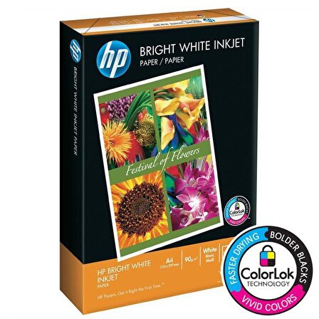 Hp ColorLok 90gr Fotokopi Kağıdı 1 Koli 10 Paket 2500 Yaprak
