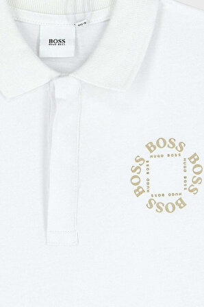 Hugo Boss Çocuk Polo Yaka T Shirt 25L16/10B WHITE