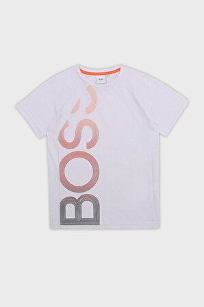 Hugo Boss Çocuk T Shirt 25L07/10B WHITE