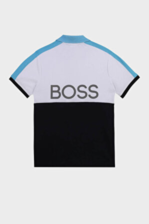 Hugo Boss Çocuk Polo Yaka T Shirt 25L24/N68 WHITE NAVY