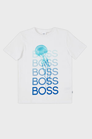 Hugo Boss Çocuk T Shirt 25L05/10B WHITE