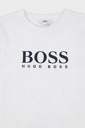 Hugo Boss Çocuk T Shirt 25P13/10B WHITE