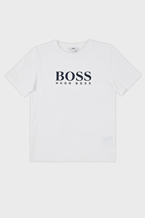 Hugo Boss Çocuk T Shirt 25P13/10B WHITE